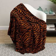 Ben&Jonah Animal Print Ultra Soft Brown Zebra King Size Microplush Blanket