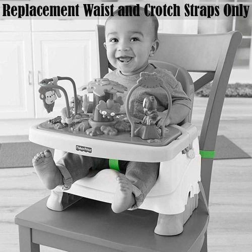  Replacement Parts for Booster Seat - Fisher Price Healthy Care Booster Seat M3176 - Replacement Waist & Crotch Straps
