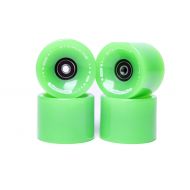 FREEDARE 70mm Longboard Wheels with ABEC-7 Bearings and Spacers(Set of 4)