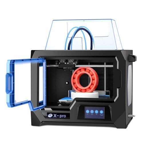  R QIDI TECHNOLOGY QIDI TECH 3D Printer, X-Pro 3D Printer with WiFi Function, Dual Extruder, High Precision Double Color Printing with ABS,PLA,TPU Filament,9.1x5.9x5.9 Inch