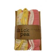 Cutie Pie Baby, Inc Chick Pea Muslin Swaddle Blankets with Tassels - Set of 2 (Yellow Flowers)