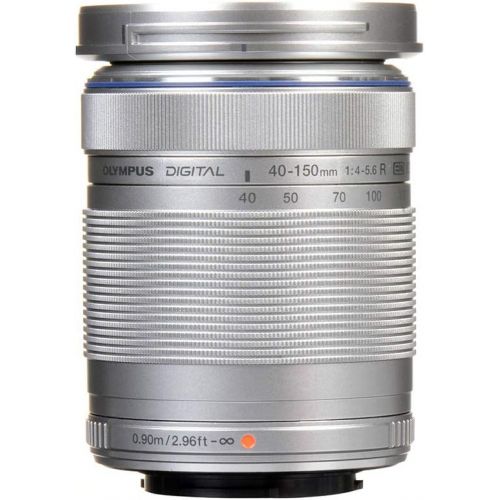  Olympus M.Zuiko Digital ED 40-150mm F4.0-5.6 R Zoom Lens, for Micro Four Thirds Cameras (Silver)
