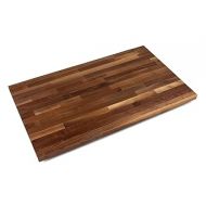 John Boos WALKCT-BL7242-O Finger Jointed Walnut Wood Rails Kitchen Island Butcher Block Cutting Board Counter Top with Oil Finish, 74
