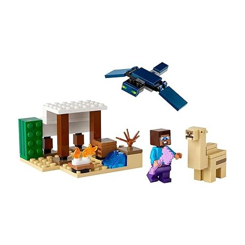  LEGO Minecraft Steve's Desert Expedition Building Toy, Biome with Minecraft House and Action Figures, Minecraft Gift for Independent Play, Gaming Playset for Boys, Girls and Kids Ages 6 and Up, 21251