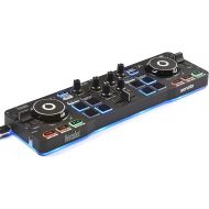 [아마존베스트]Hercules DJControl Starlight | Pocket USB DJ Controller with Serato DJ Lite, touch-sensitive jog wheels, built-in sound card and built-in light show