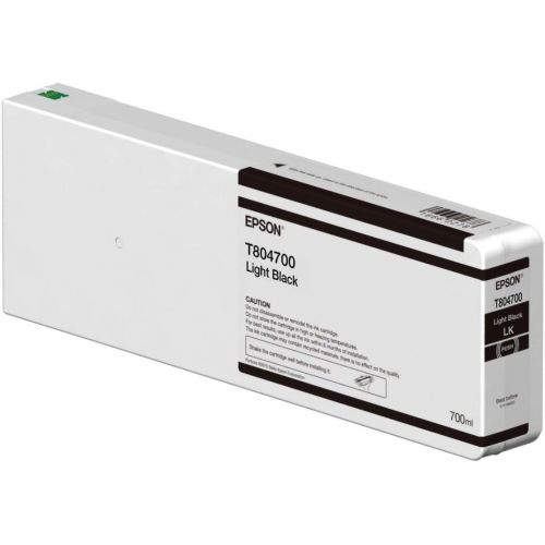 엡손 Epson UltraChrome HD Light Black 700mL Ink Cartridge for SureColor SC P6000/8000/7000/9000 Series Printers