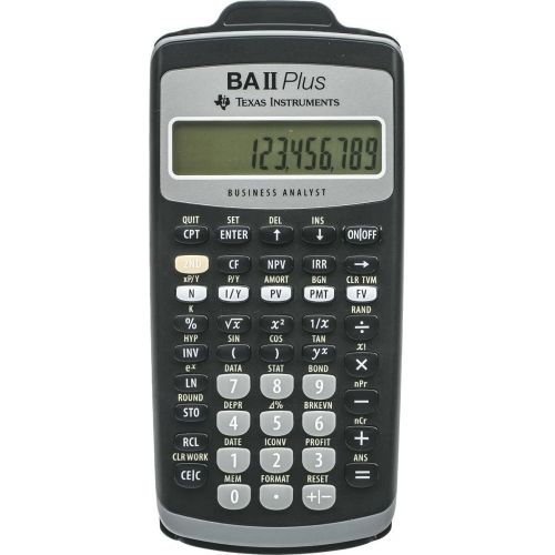  TEXBAIIPLUS - Texas Instruments BA-II Plus Adv. Financial Calculator