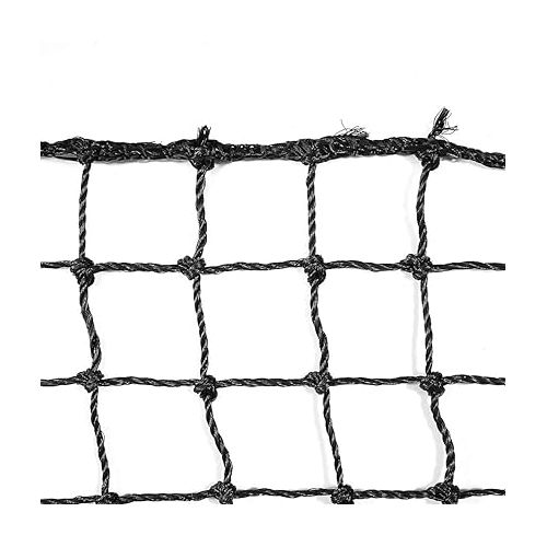  Aoneky Polyethylene Twisted Knotted Baseball Batting Cage Netting - NET ONLY - Not Include Poles and Frame Kits - Small Pro Garage Softball Batting Cage Net