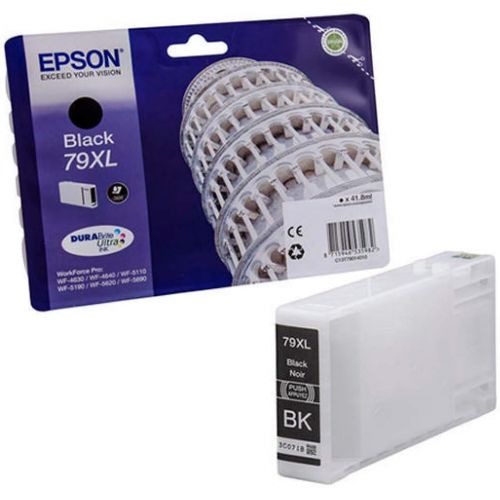 엡손 Epson 79XL - Black - original - ink cartridge - for WorkForce Pro WF-4630DWF, WF-4640DTWF, WF-5110DW, WF-5190DW, WF-5620