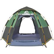 Hewolf Waterproof Instant Camping Tent - 2/3/4 Person Easy Quick Setup Dome Family Tents for Camping,Double Layer Flysheet Can be Used as Pop up Sun Shade