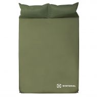 Winterial Double Self Inflating Sleeping Pad with Pillows, Camping, Backpacking, Travel, 2 Person