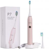 Sonic Electric Toothbrush, Apiyoo P7 Wireless Rechargeable Toothbrush, IPX7 Waterproof with 5 Brushing...