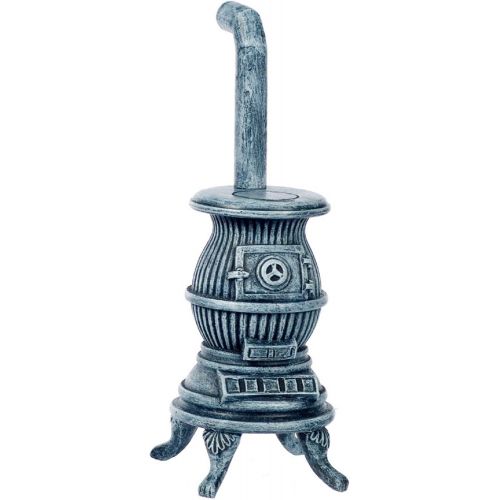  AZTEC IMPORTS Dollhouse Miniature 1:12 Scale Gray POT Belly Stove #T6659