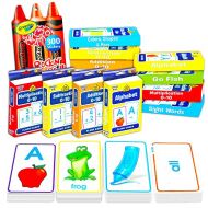 [아마존베스트]School Zone Flash Cards Super Set for Toddlers/Kids ~ 8 Packs (ABC, Numbers, Colors and Shapes, Addition, Subtraction, More with 300 Reward Stickers)