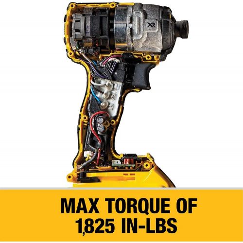  DEWALT 20V MAX XR Impact Driver Kit, Brushless, 3-Speed, 1/4-Inch, 2.0-Ah (DCF887D2)