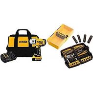 DEWALT DCF899P1 20V MAX XR Brushless High Torque 1/2 Impact Wrench Kit with Detent Anvil with 38-Piece Impact-Driver Ready Accessory Set