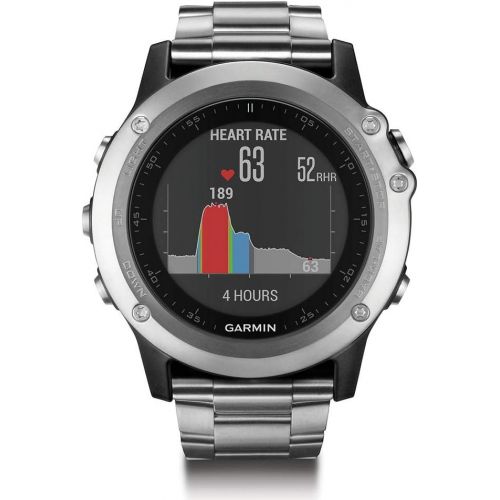 가민 Garmin Fenix 3 HR GPS Watch with Titanium and Sport Bands