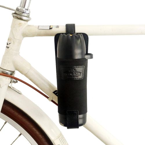  TOURBON Adjutstable Cycling Bicycle Bike Water Bottle Pouch Cup Holder - Leather and Neoprene
