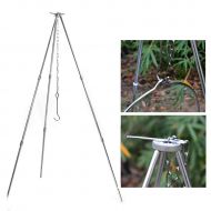 Ultralight Mandii Outdoor Portable Folding Barbecue Camping Tripod Bonfire Bracket Backpacking & Camping Stoves