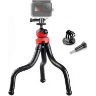 [아마존베스트]Gurmoir 3in1 Flexible Tripod Action Camera Stand for Gopro Hero 9 Black/8/7/6/5/AKASO/SJCAM/YI/DJI Osmo Action/DSLR Canon Nikon Sony Camera. 12-inch Flexible Tripod with Adapter an