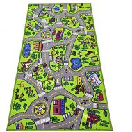 [아마존베스트]Toyvelt Kids Carpet Playmat Car Rug  City Life Educational Road Traffic Carpet Multi Color Play Mat - Large 60” X 32” Best Kids Rugs for Playroom & Kid Bedroom  for Ages 3 - 12 Y