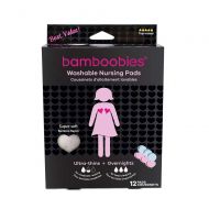 Bamboobies Nursing Pads for Breastfeeding | Reusable Breast Pads | Perfect Baby Shower Gifts | 3 Regular and 3 Overnight Pairs