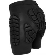 Q-FFL Black EVA Tailbone Hip 3D Protection Pads, Skating Ski Snowboarding Breathable Protective Padded Shorts for Men Women (Size : Large)