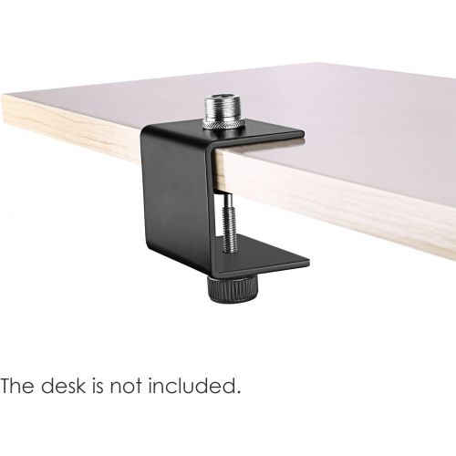 니워 [아마존베스트]Neewer C Shaped Microphone Table Mounting Klamp with Solid Steel Konstr Production and Nylon Tip Screw, up to 1bis 1.57Thick/4Person Table for Most Standard Mic Boom Arm Stand (B