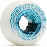 Ricta Chrome Core 99a Skateboard Wheels - White/Teal - 53mm