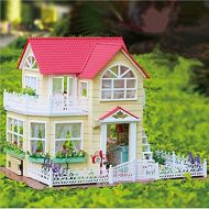 Kisoy Romantic and Cute Dollhouse Miniature DIY House Kit Creative Room Perfect DIY Gift for Friends, Lovers and Families(My Princess Room)