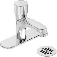 Symmons SLS-7000-DP4-G SCOT Metering Lavatory Faucet with 4 in. Deck Plate and Grid Drain in Polished Chrome (0.5 GPM)