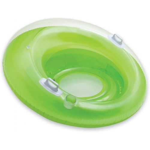 인텍스 Intex Rockin Inflatable Lounge, 74 X 39 & Sit n Lounge Inflatable Pool Float, 47 Diameter, for Ages 8+, 1 Pack (Colors May Vary)