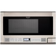 Sharp R-1214 1-12-Cubic Feet 1100-Watt Over-the-Counter Microwave, Stainless