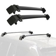 Lifetime Partol Roof Rack Cross Bars for 2011-2016 Jeep Compass with Vertical Side Bars(Pair, Black)