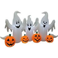Great 6 Foot Halloween Inflatable Party Blowup Yard Decoration Ghosts Pumpkins Patch