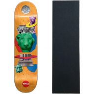 Almost Skateboards Almost Skateboard Deck John Dilo Relics Orange 8.125 x 31.7 with Grip