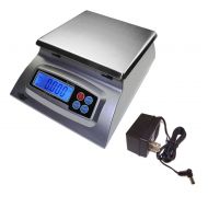 My Weigh KD-7000 Kitchen And Craft Digital Scale, Silver + My Weigh AC Adapter