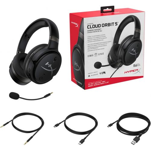  HyperX Cloud Orbit S-Gaming Headset,3D Audio,Head Tracking, PC,Xbox One,PS4,Mac,Mobile,Nintendo Switch,Planar Magnetic headphones with Detachable Noise Cancelling Microphone,Pop Fi
