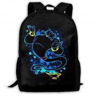 MPJTJGWZ Casual Backpack- Stylish Aladdins Lamp Print Zipper School Bag Travel Daypack Backpack
