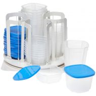 Smart Spin F Food Storage & Organization System-Microwave & Dishwasher Safe-BPA Free, 1 Blue