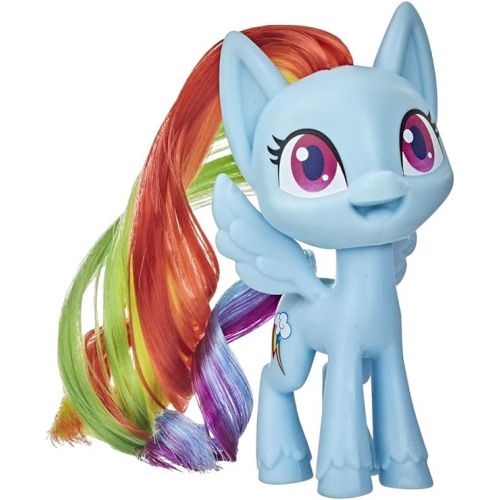 마이 리틀 포니 My Little Pony Rainbow Dash Potion Pony Figure - 3-Inch Blue Pony Toy with Brushable Hair, Comb, and 4 Surprise Accessories