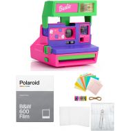 Polaroid Originals Polaroid 600 Barbie Throwback Instant Camera w/ B&W 600 Film & Accessory Bundle (3 Items)