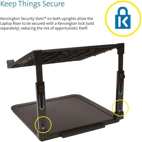  [아마존베스트]Kensington SmartFit Ergonomic Laptop Riser for up to 15.6-Inch Laptops (K52783WW)