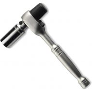 [아마존베스트]NEIKO 03029A 1/2 Scaffold Ratchet Wrench | Cr-V Steel | 36 Tooth Hammer Tip Head | Includes 7/8” 6 Point Deep Socket | 9.5” Length