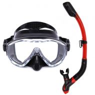 Loyalfire Snorkel Set, Scuba Diving Mask for Snorkeling Diving Swimming, Easy Breath Scuba Snorkeling Gear with Silicon Mouth Piece and Easy Adjustable Strap