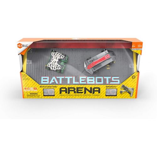  HEXBUG BattleBots Arena Bronco & Witch Doctor - Battle Bot with Game Board and Accessories - Remote Controlled Toy for Kids - Batteries Included with Hex Bug Robot Playset