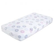 Aden by Aden + Anais Classic Crib Sheet, 100% Cotton Muslin, Super Soft, Breathable, Tailored Snug Fit, Pretty Pink