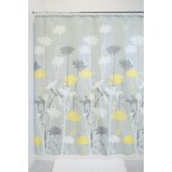 InterDesign Daizy Shower Curtain, Gray and Yellow, 54 x 78-Inch