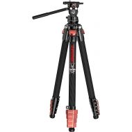 IFOOTAGE Gazelle TC3B+Komodo K3 Carbon Camera Tripod with Fluid Head,Portable Travel Tripod,for Professional Photography, Content Creation, Vlogging and Video Production