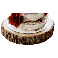 Rustic Wood Slices 14 inch Wood Slice Cake Stand, Wood Slab 14 inches, Cake Stand 14 inch, Wedding Cake Stand 14”, Rustic Cake Stand